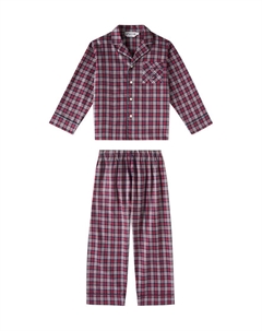Пижама из хлопка в клетку dormeur, Ca Rouge Bonpoint