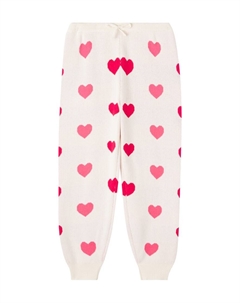 Брюки из хлопкового жаккарда Lapis, Coeur Colore Duo Pink Konges slojd