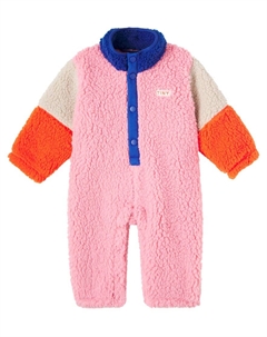 Детский комбинезон с цветными блоками из искусственной овчины, Color Block Tinycottons