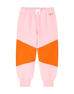 Брюки спортивные из хлопкового джерси с цветными блоками, Color Block Tinycottons