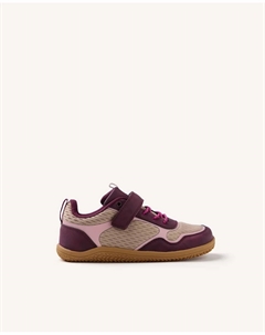 Детские спортивные кроссовки barefoot с рисунком на подошве и регулируемыми застежками, бордовый Gioseppo