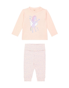 Детские пижамы из хлопка с принтом, Rosa/Blu Stella mccartney kids