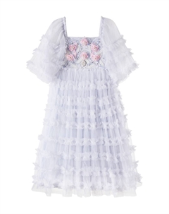 Платье из тюля с цветочными аппликациями, Silverlite Tutu du monde