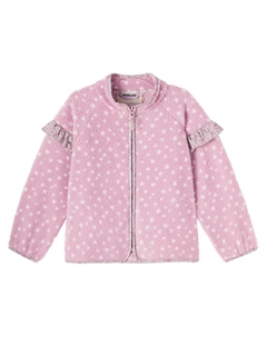 Жакет в стиле тедди с рюшами и горошком, Rosewood Dots Wheat