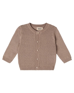 Детский кардиган Baby Bjørn из хлопка, Beige Stone Wheat