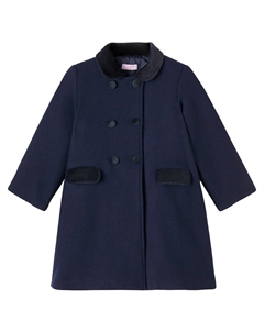 Пальто Arrieta из смесовой шерсти, Navy La coqueta