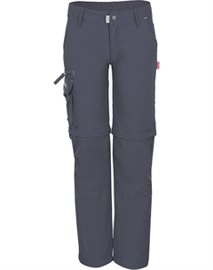 Спортивные брюки Zipp-Off- Oppland - Slim fit -, антрацит Trollkids