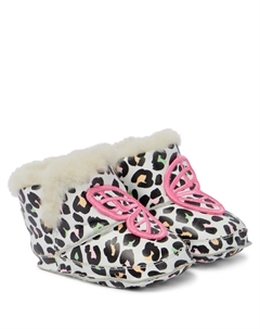 Детские зимние сапожки Baby Butterfly, Leopard & Orange Sophia webster mini