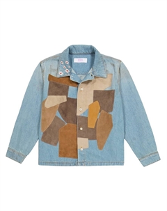 Джинсовая и кожаная рубашка, Denim 1 Erl kids