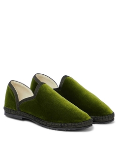 Бархатные мокасины friulane, Forest Green The row kids