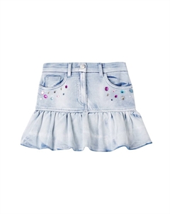 Джинсовая мини-юбка Disney Stitch, Stone Bleach Monnalisa