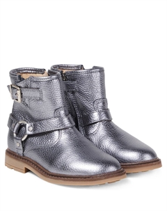 Ботинки сестры Austin из кожи, Laminato Graine Acciuga Pom d'api