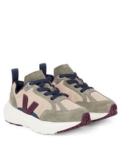 Ботинки Bonpoint Canary с отделкой из замши, Sahara Amarante Veja kids