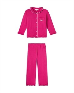 Пижама из хлопкового джерси с рюшами pio, Sangria Konges slojd