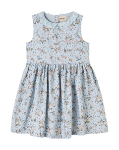 Платье Elma из хлопка с цветочным принтом, Soft Rain Flowers Wheat