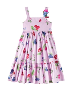 Хлопковое поплиновое платье, Rosa Fairytale Monnalisa