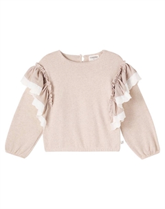 Ликата свитшот из хлопковой смеси с рюшами, Stone Cozmo