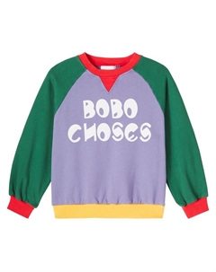 Хлопковый свитшот с логотипом, Multicolor Bobo choses