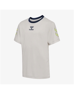 Детская гандбольная футболка серо-желтая Hummel