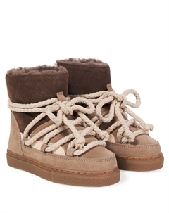 Зимние замшевые ботинки, Beige Inuikii kids