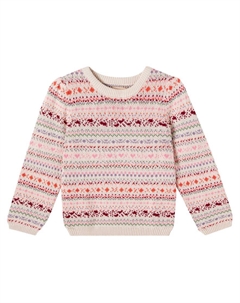 Джемпер из жаккардового хлопка Olga, Multi Wheat