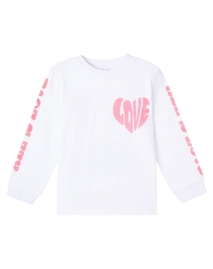 Хлопковый джерси свитшот с принтом, White Stella mccartney kids