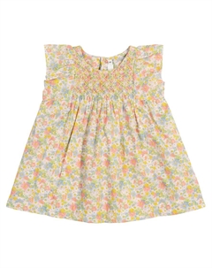 Детское платье Calais Liberty из хлопка с цветочным принтом Bonpoint