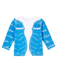 Детский джемпер из хлопкового джерси с принтом, White Stella mccartney kids