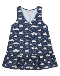 Хлопковое платье с принтом, Navy Konges slojd