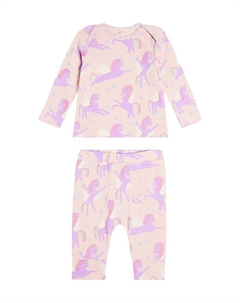 Детские пижамы из хлопка с принтом, Peonia/Multicolor Stella mccartney kids