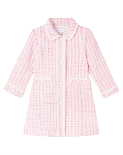 Приталенное пальто из твида в клетку, Pale Pink Patachou