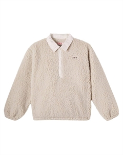 Свитер-поло из искусственного меха, Beige Tinycottons