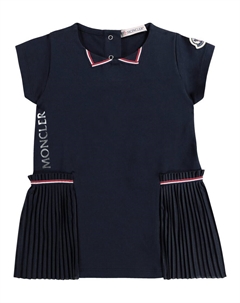 Детское платье из стрейч-хлопка, Navy Moncler enfant