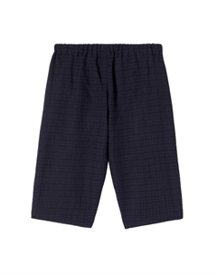 Брюки Baby Dandy из хлопка и шерсти в клетку, Vichy Marine Bonpoint