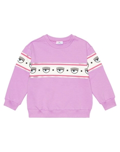 Свитшот Chiara Ferragni с принтом в виде глаз, Violet Tulle Monnalisa