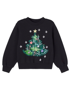 Толстовка из хлопкового джерси с пайетками, Christmas Tree Molo