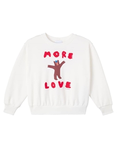 Вышитый хлопковый свитшот Euan Roberts, New White/Mc Gucci kids