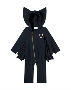 Батловый комбинезон из хлопкового джерси, Black Mini rodini