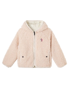 Двусторонняя худи-плюш, Pink Moncler grenoble enfant