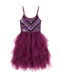 Платье Royal Debut из тюля с пайетками, Blackberry Tutu du monde