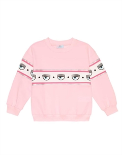 Свитшот Chiara Ferragni с принтом в виде глаз, Pink Monnalisa