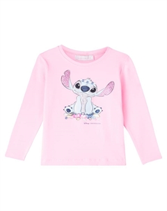 Топ из хлопкового джерси Disney Stitch, Rosa Fairytale Monnalisa