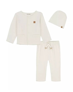 Комплект для мальчиков из 3 предметов: кардиган, штанишки и шапочка Take-Me-Home Calvin klein
