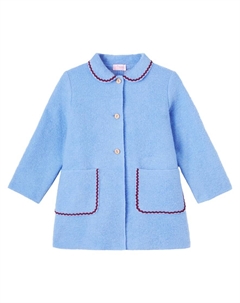 Пальто из шерстяной смеси Henrietta, Dusty Blue La coqueta