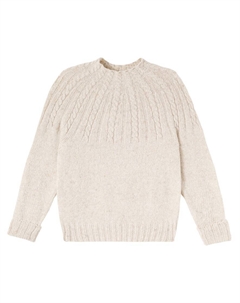 Свитер из шерстяной смеси с косой вязкой, Stone Cozmo