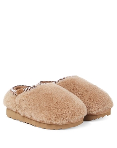 Тасман кудрявые макси угги слипоны, Chestnut Ugg kids