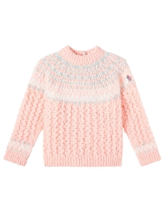Джемпер из шерсти с добавками жаккардовый, Pink Moncler grenoble enfant