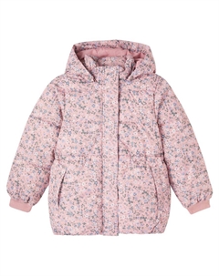 Пуховик Eli с цветочным принтом, Rose Powder Flowers Wheat