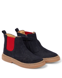 Замшевые ботинки Chelsea, Eclipse Navy Pom d'api