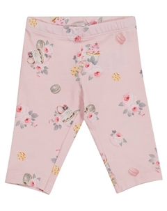 Детские легинсы из стрейч-хлопка с цветочным принтом, Pink Monnalisa